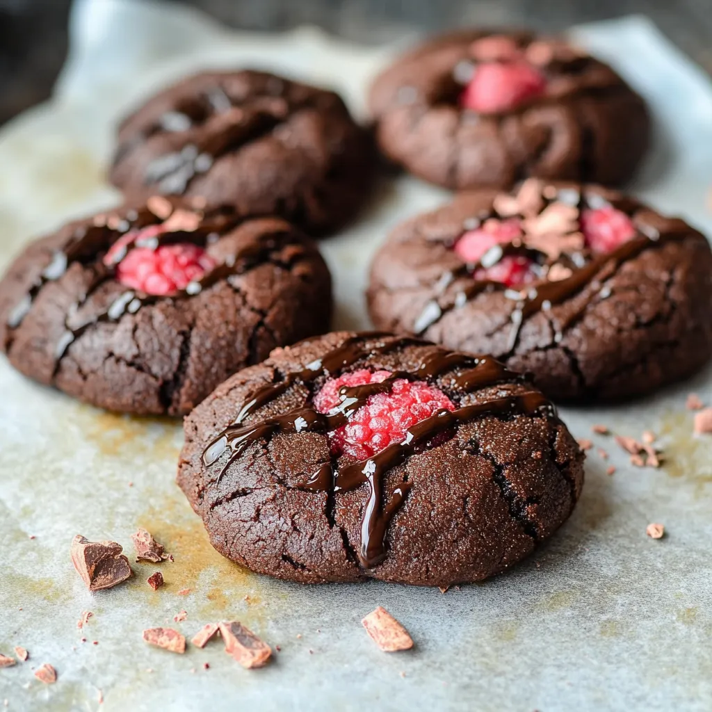 Decadent chocolate treats with zingy raspberry centers make a perfect sweet treat.