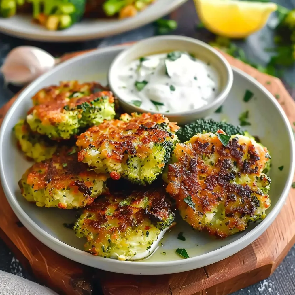 Easy broccoli fritters perfect for a healthy snack or side dish.