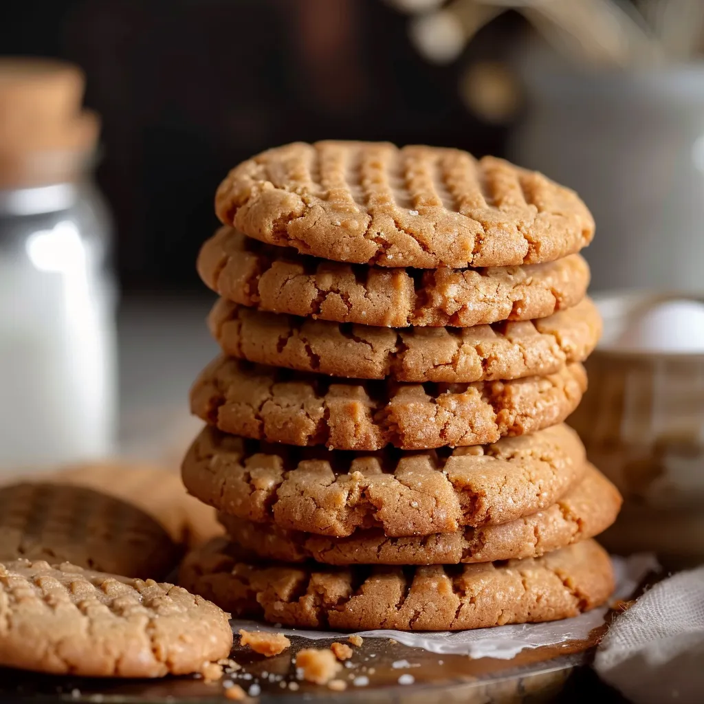 Warm air fryer peanut butter cookies, perfect for a quick and easy dessert.