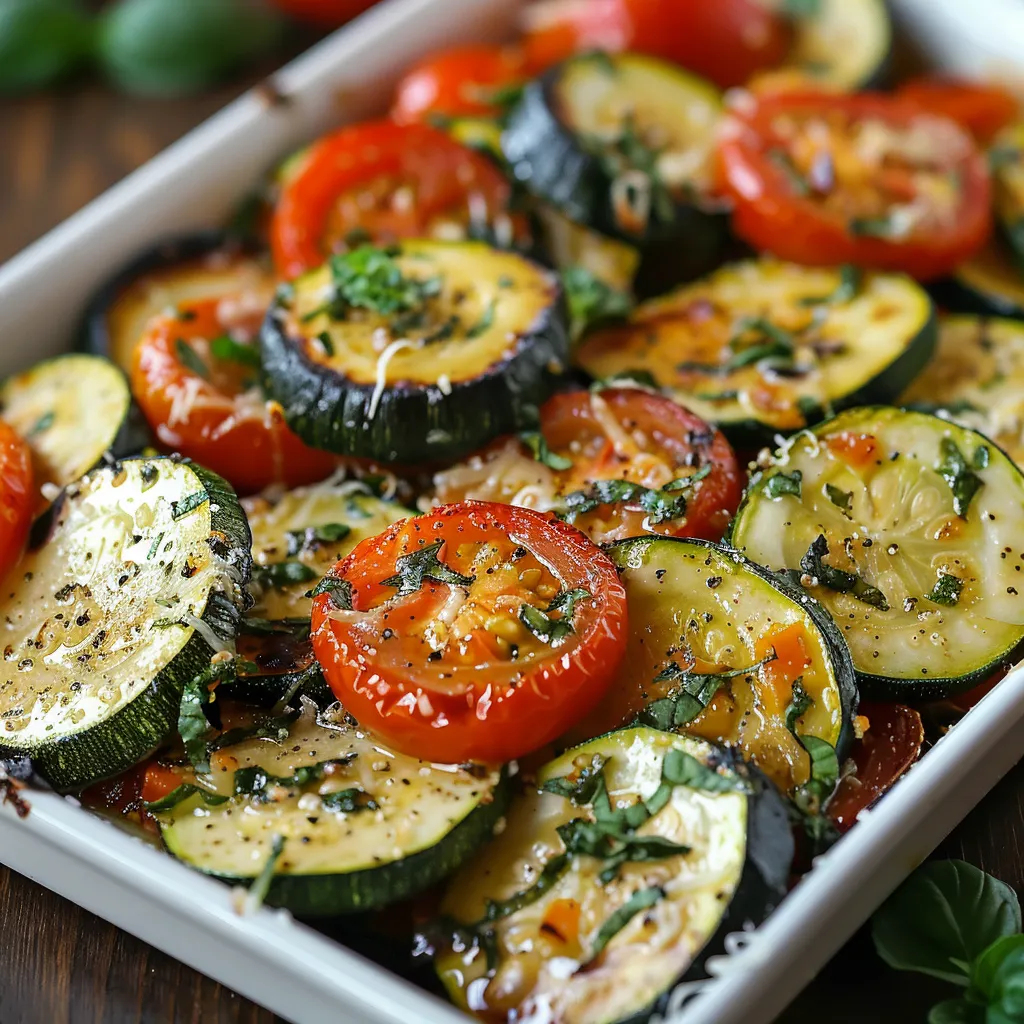 A tray of colorful roasted veggies.