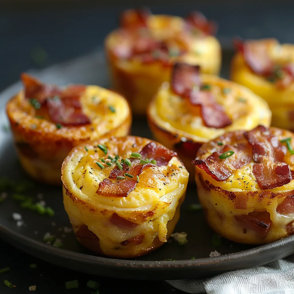 Crispy bacon and melted cheese chunks inside a fluffy snack.