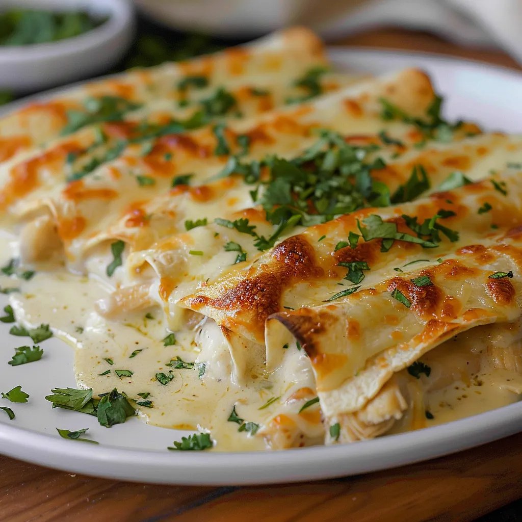 A plate of food with cheese and herbs.