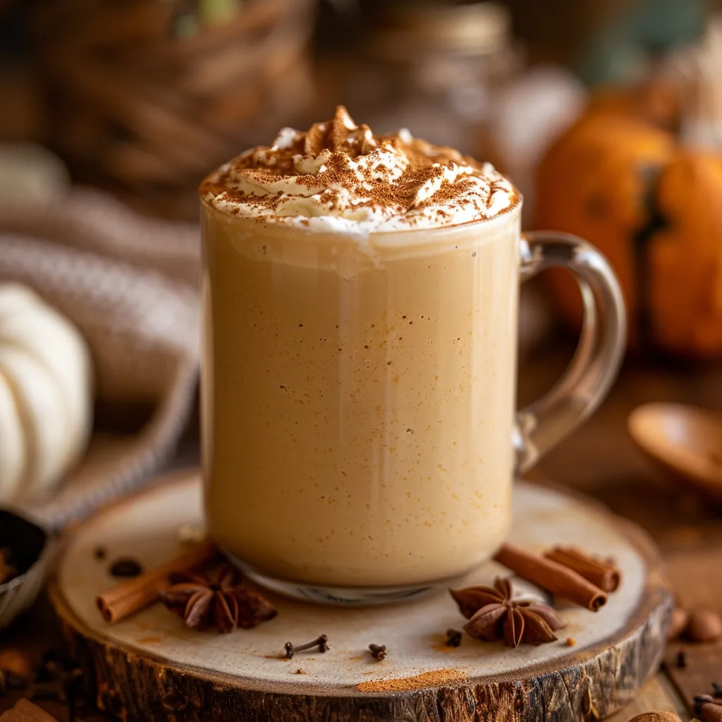 A mug of coffee topped with whipped cream and a sprinkling of cinnamon.