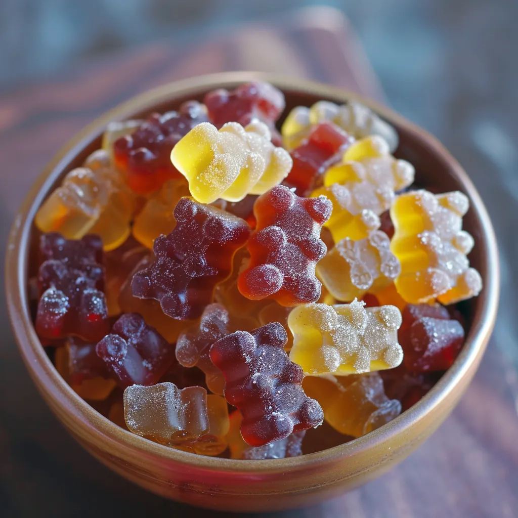 A bowl of candy bears.