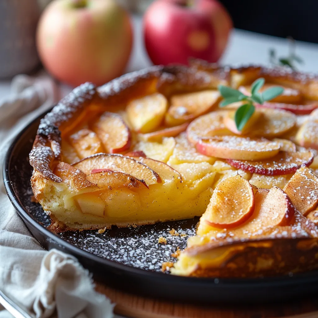 A slice of apple pie on a plate.