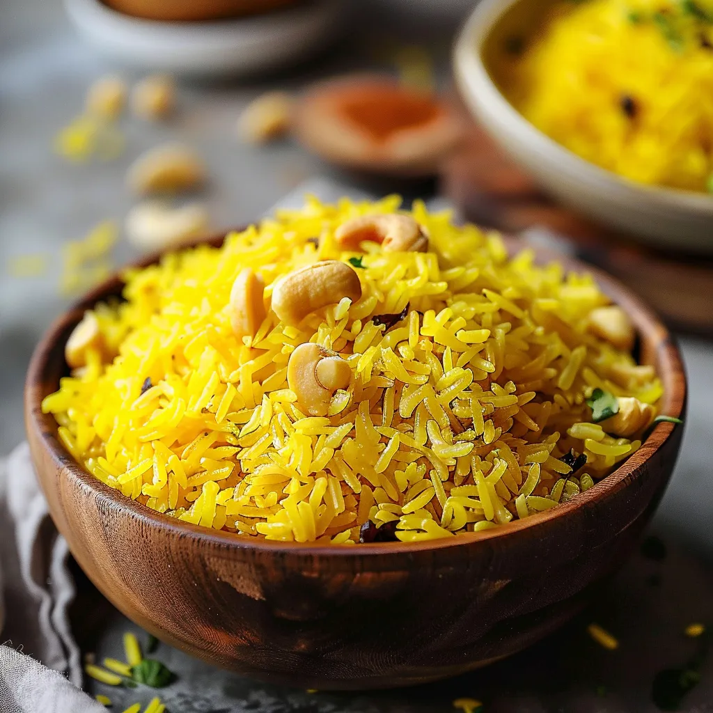 A bowl of rice with nuts in it.