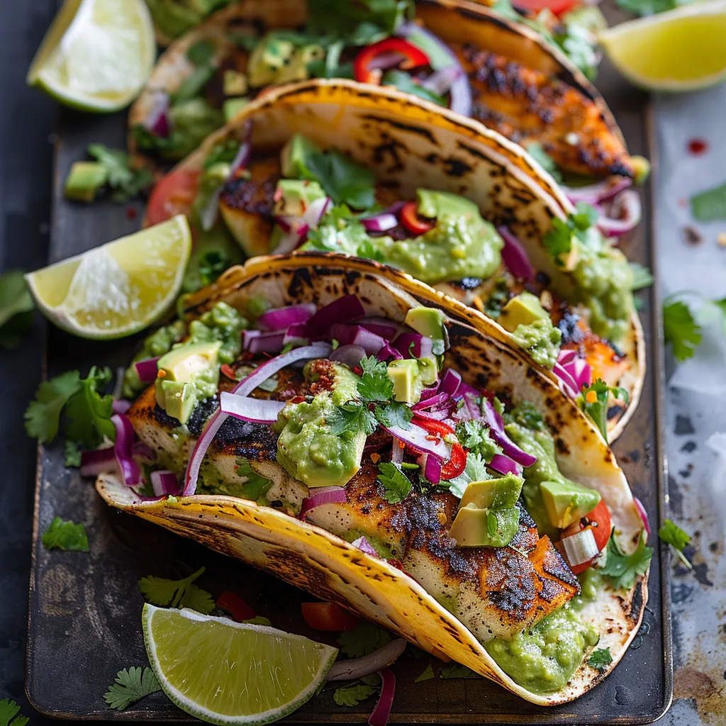 A plate of food with a taco on it.