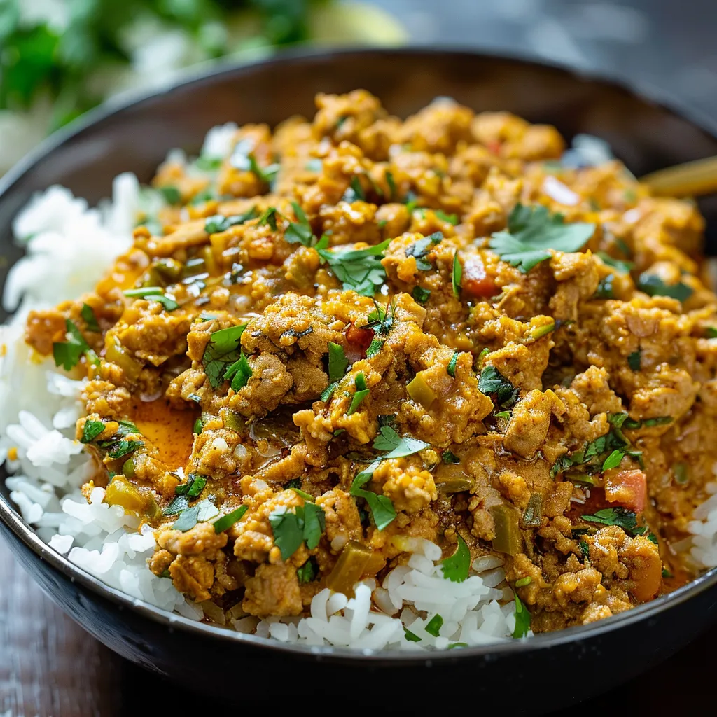 A bowl of rice and meat.