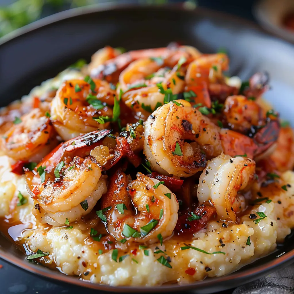 A bowl of shrimp and rice.