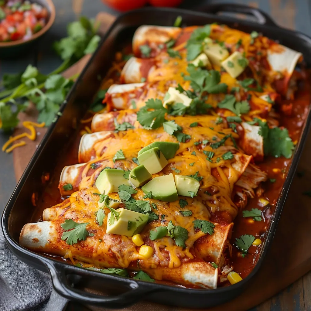 A pan loaded with food, sprinkled with lots of fresh green toppings.
