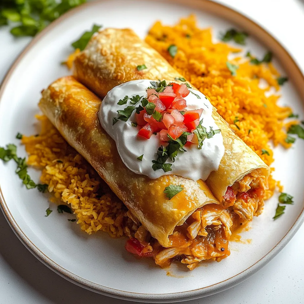 A plate of food with rice and a burrito.