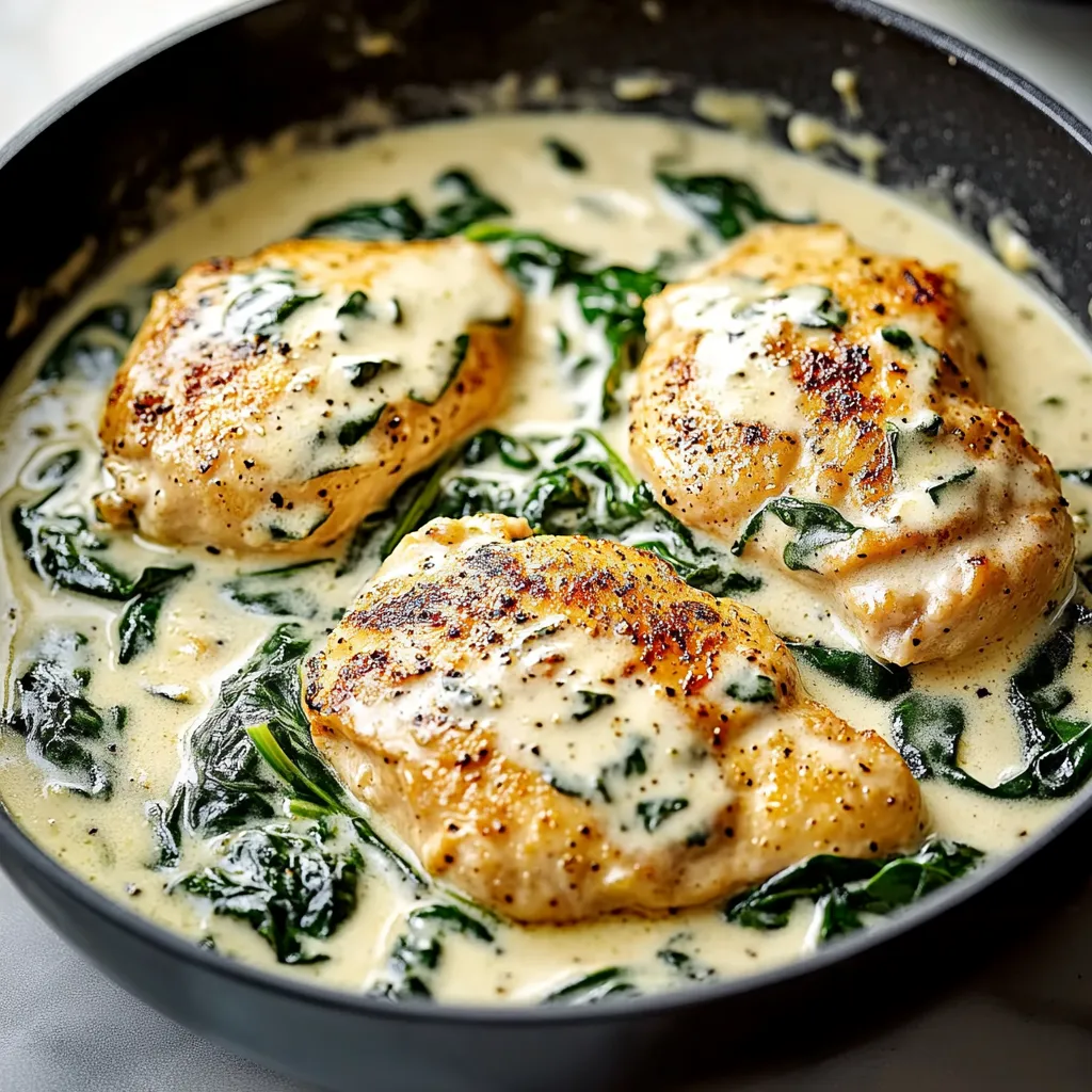 A pan of chicken with greens.