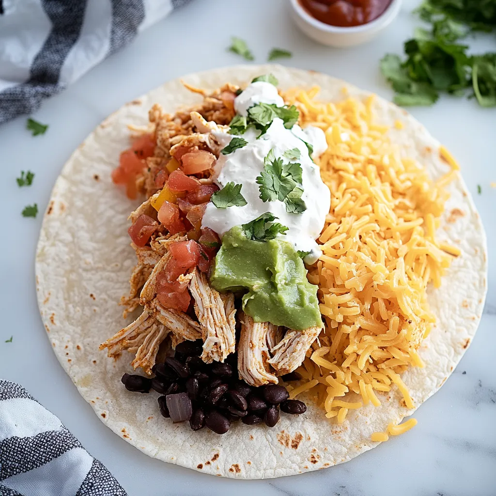 Food plate with grilled burrito, creamy guac, and sour cream.