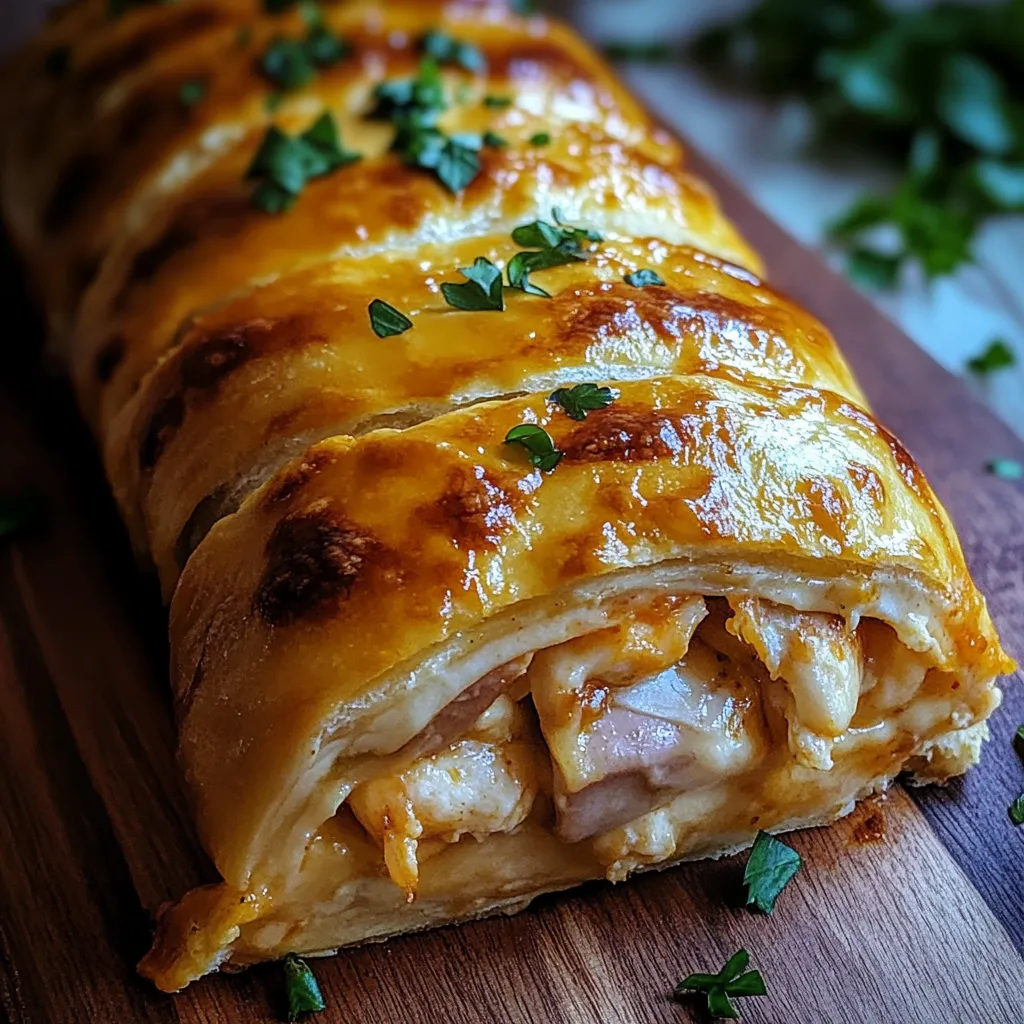 A piece of food on a table.