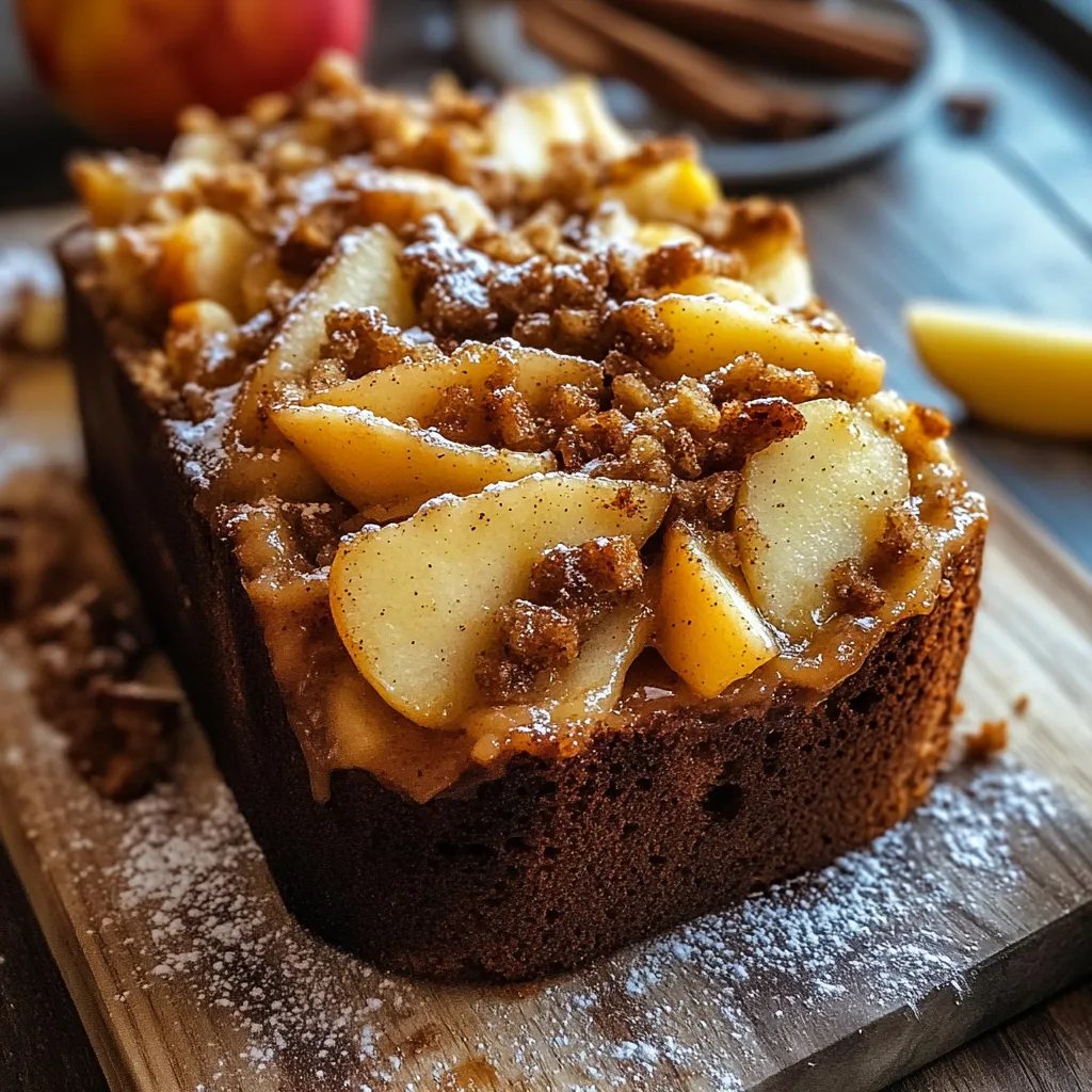 A loaf of bread with apples and walnuts.