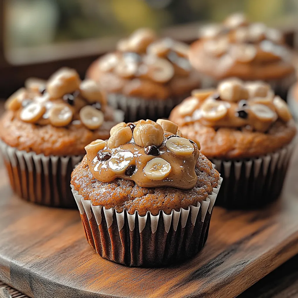A cupcake with nuts on top.