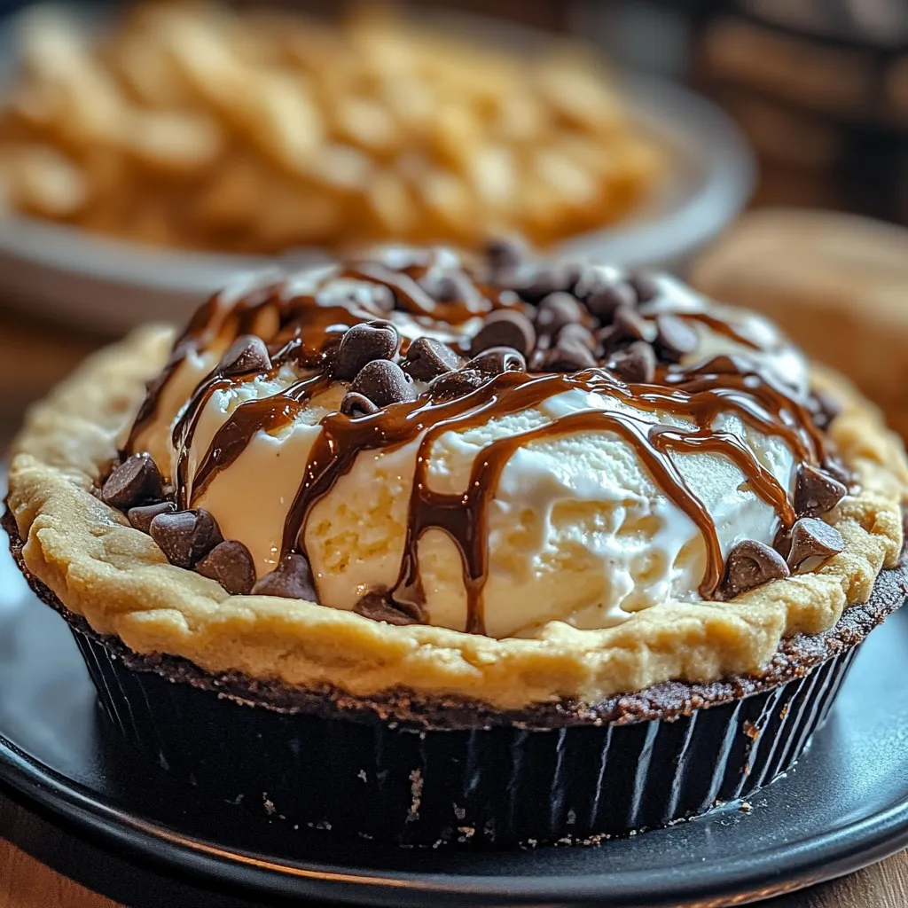 A chocolate dessert with chocolate sauce and whipped cream.