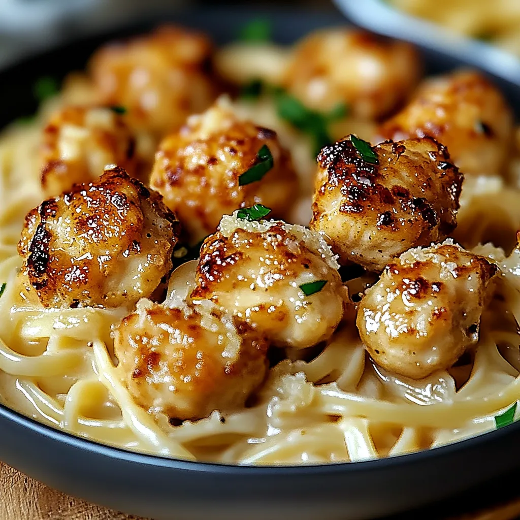 A plate of food with chicken and pasta.