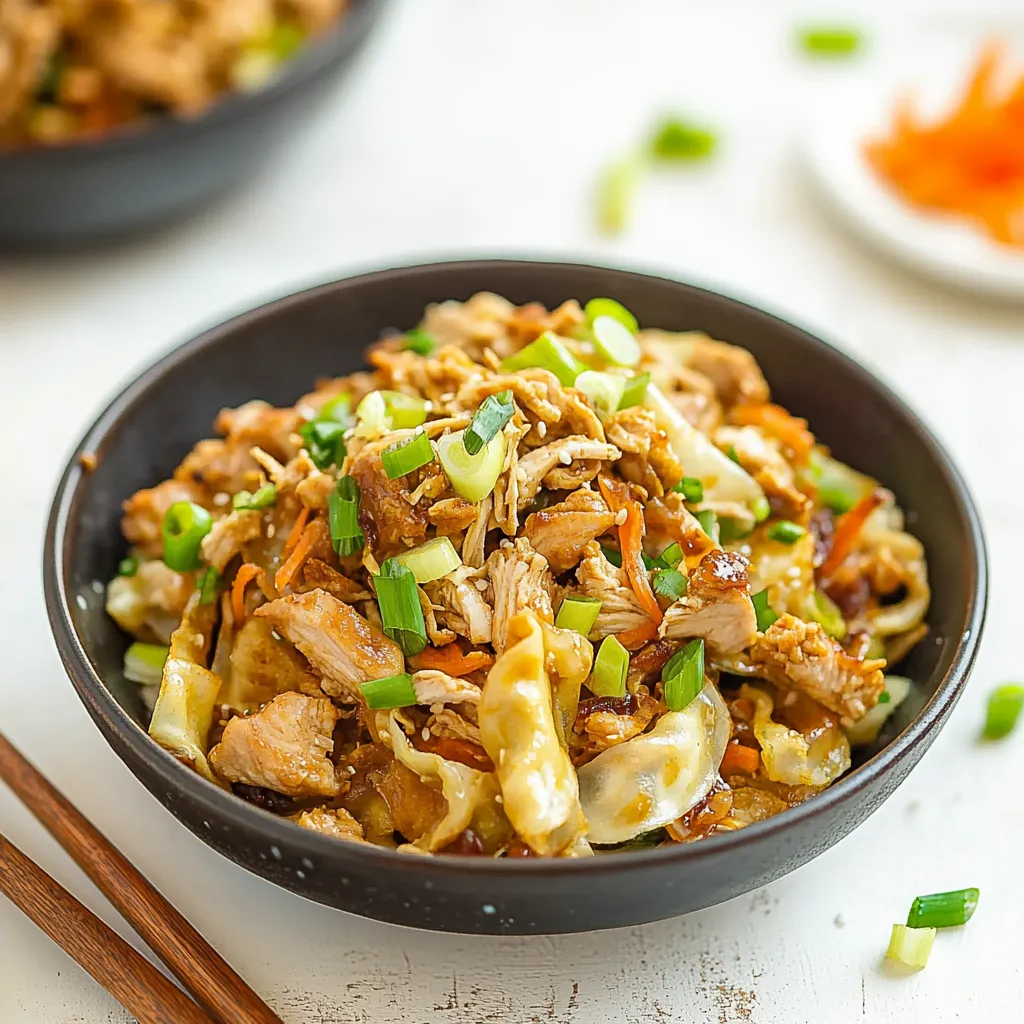 A bowl of food with chopsticks.