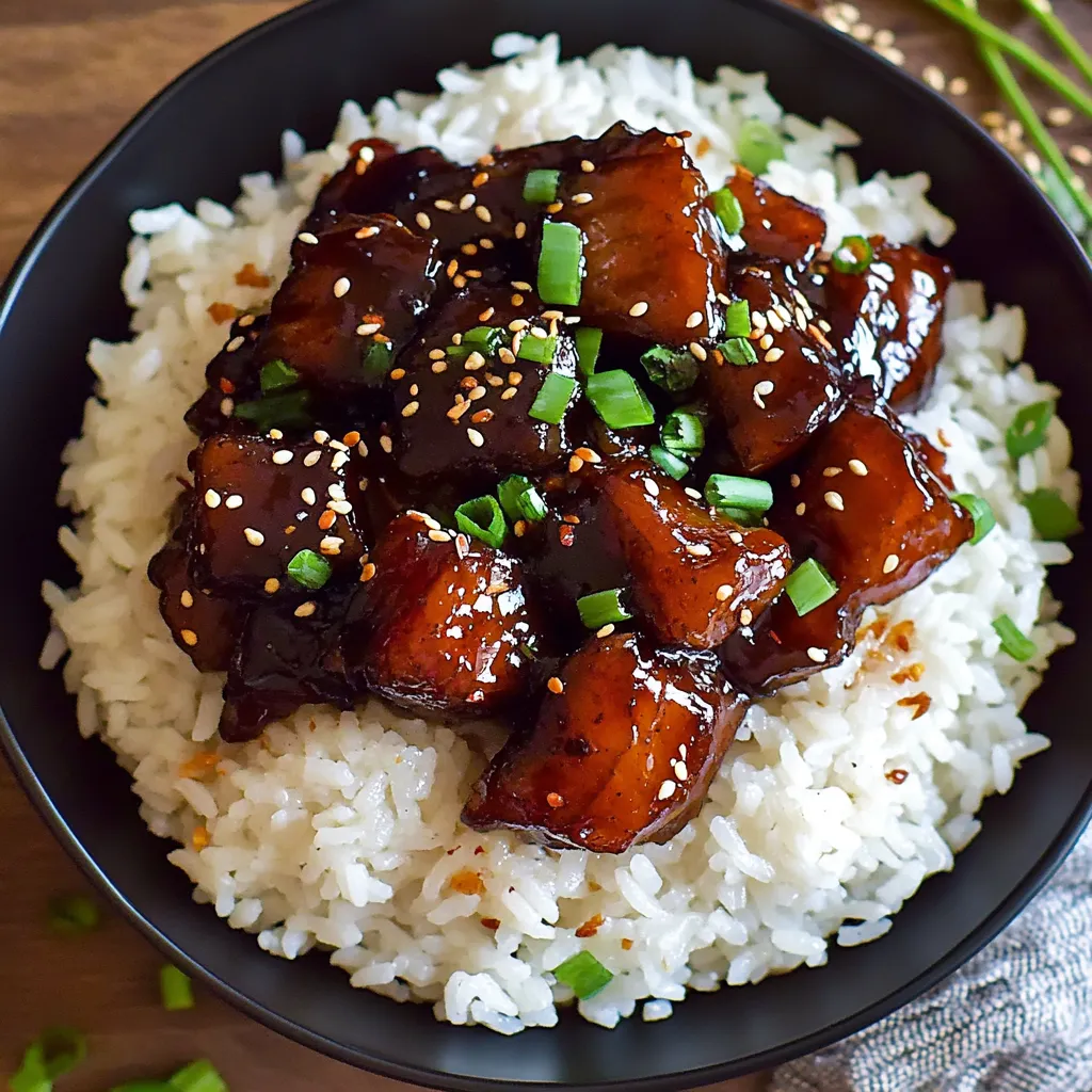 A bowl of rice with meat and vegetables.