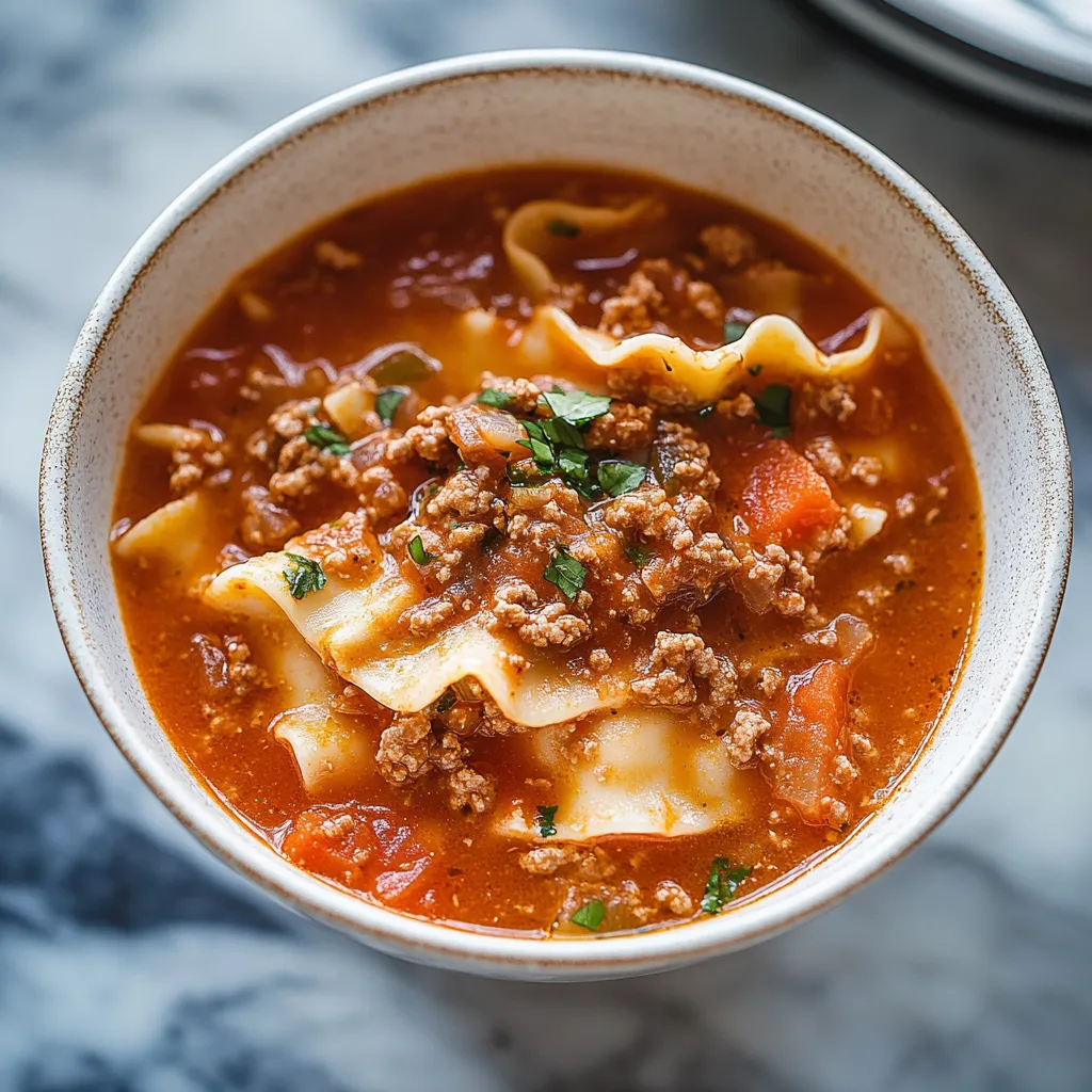 A bowl of soup with noodles and meat.