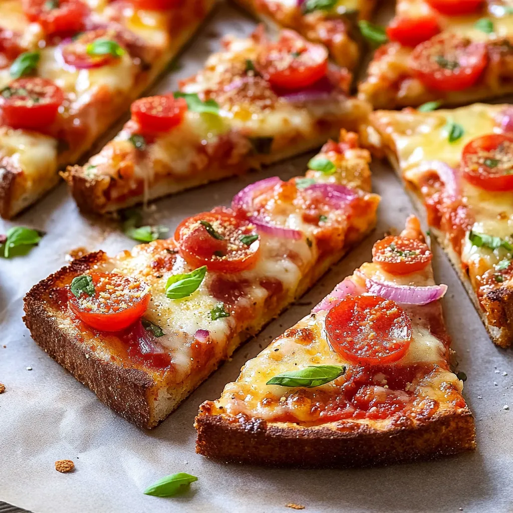 A pizza with tomatoes on top.