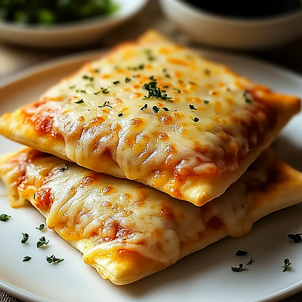 A stack of cheese and tomato pizza.