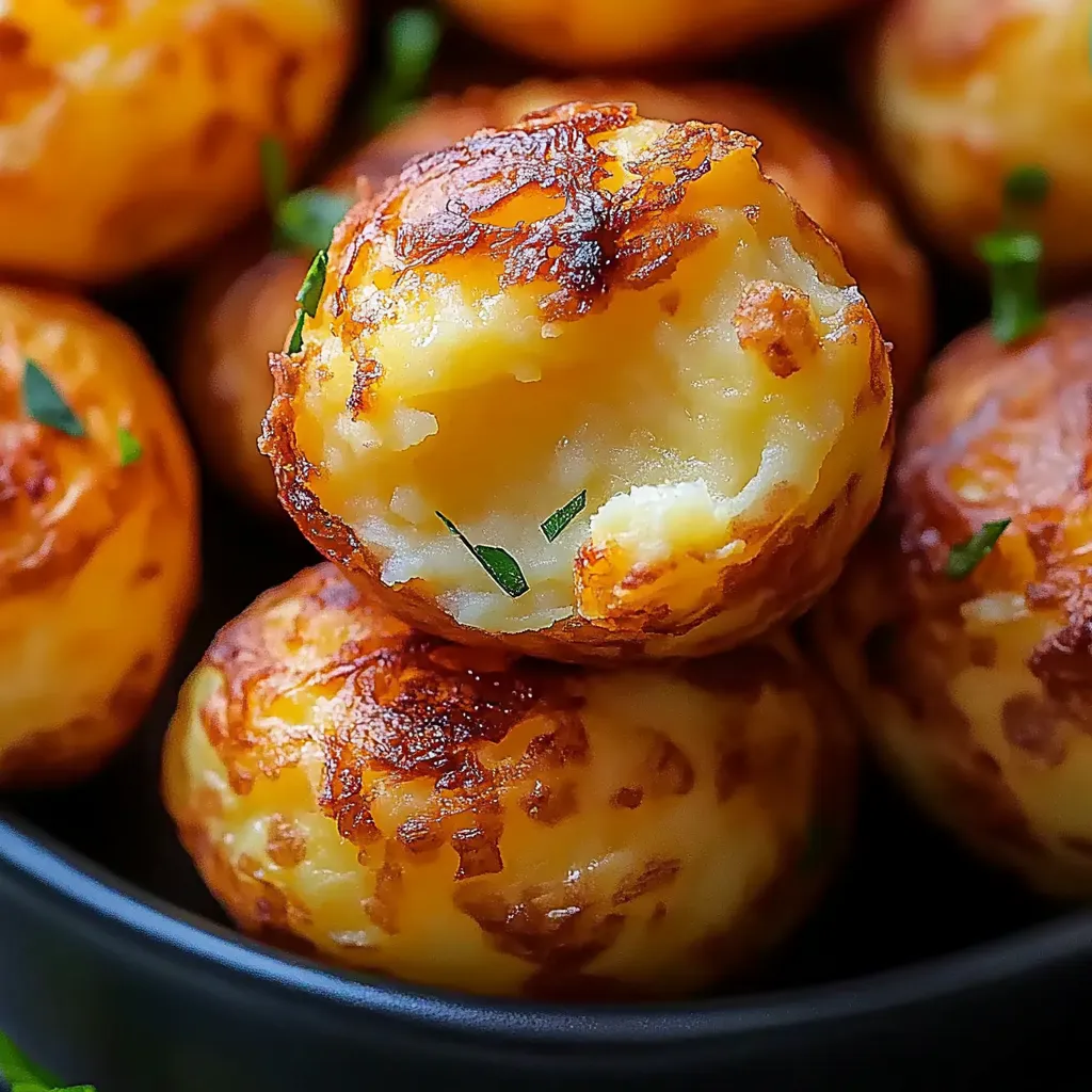 A bowl of melted cheese balls.