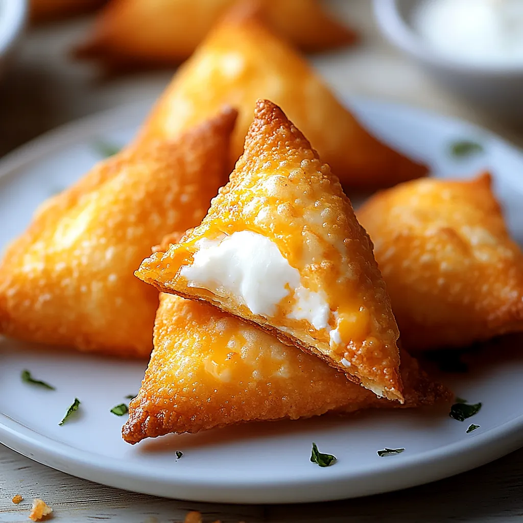 A plate of cheese and tomato triangles.