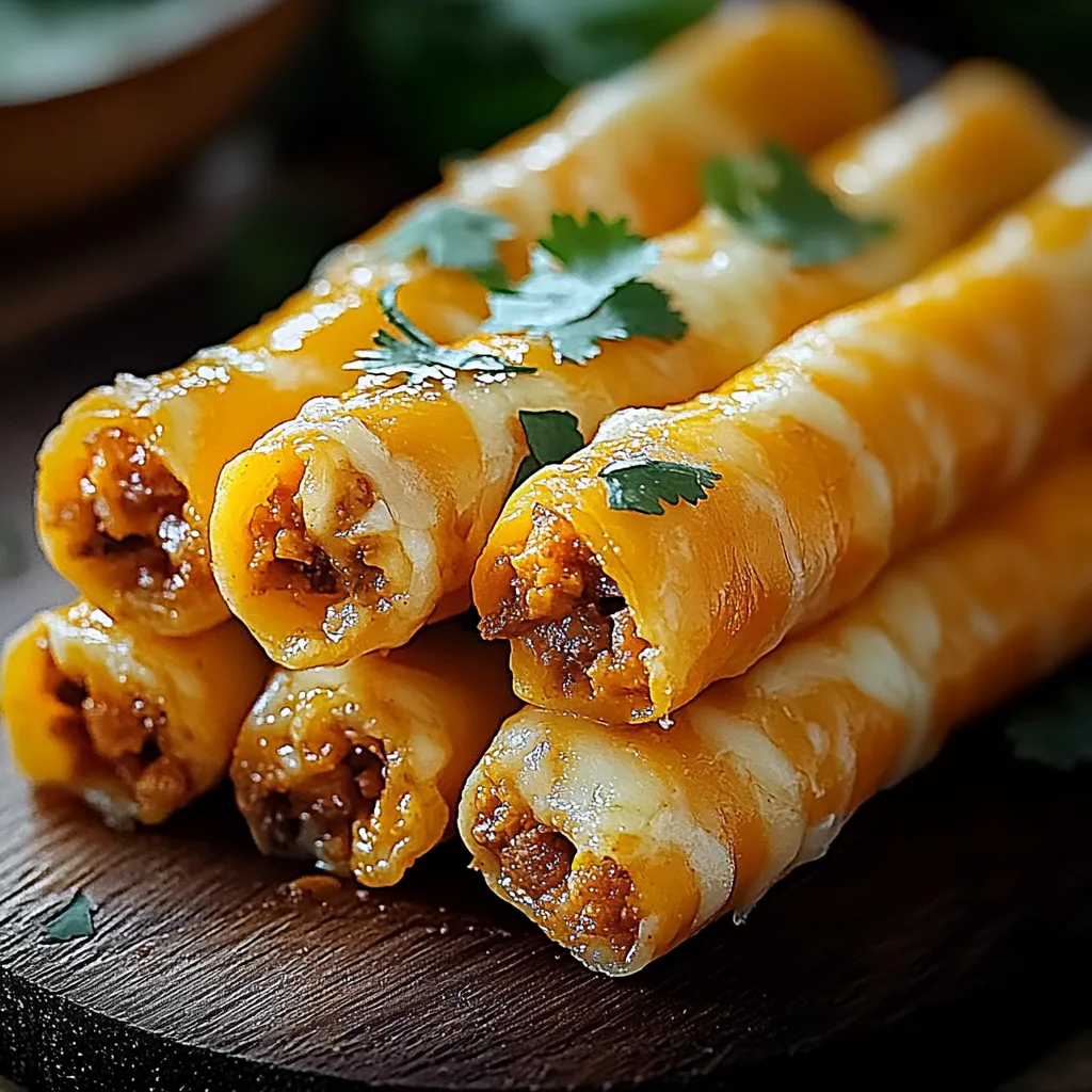 A stack of yellow food on a table.