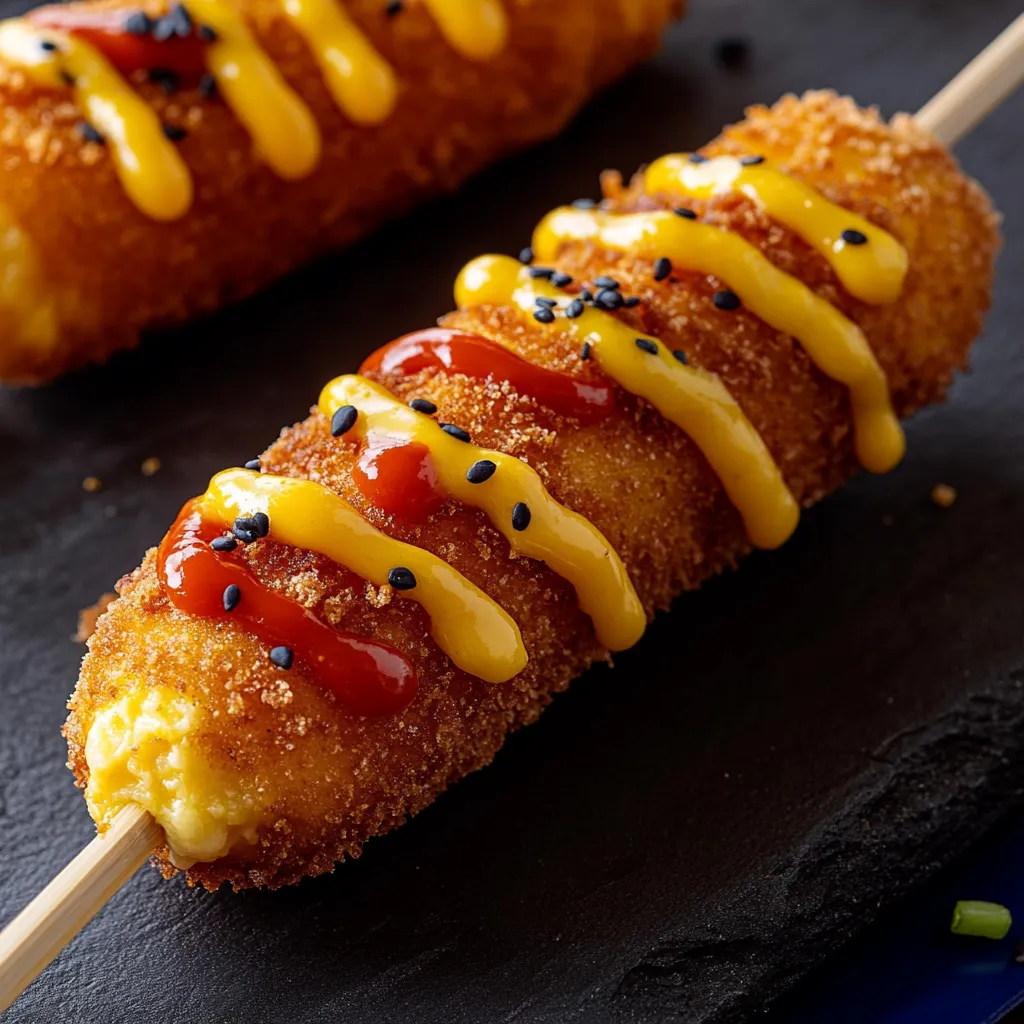 A hot dog with ketchup and mustard.
