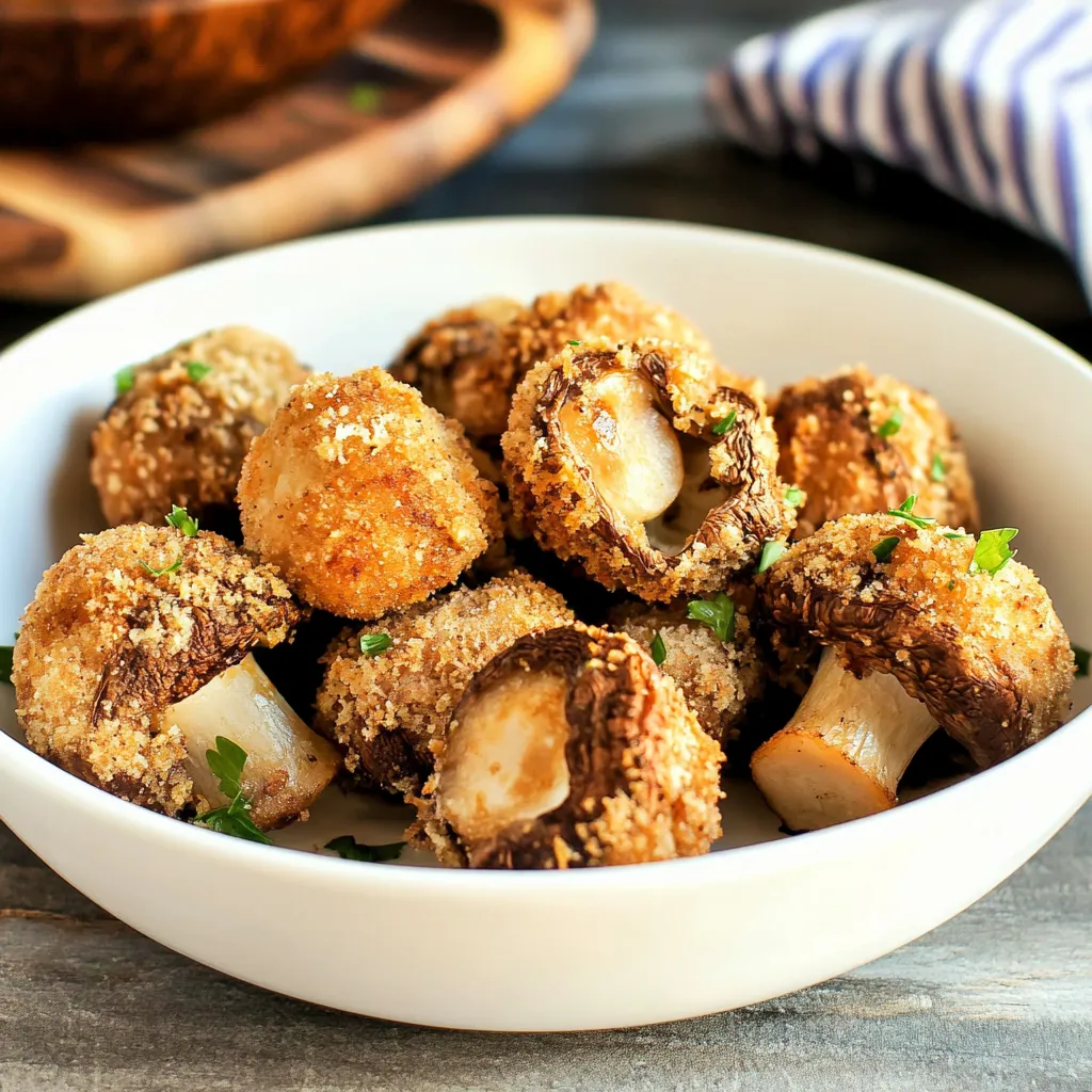 A bowl of mushrooms.