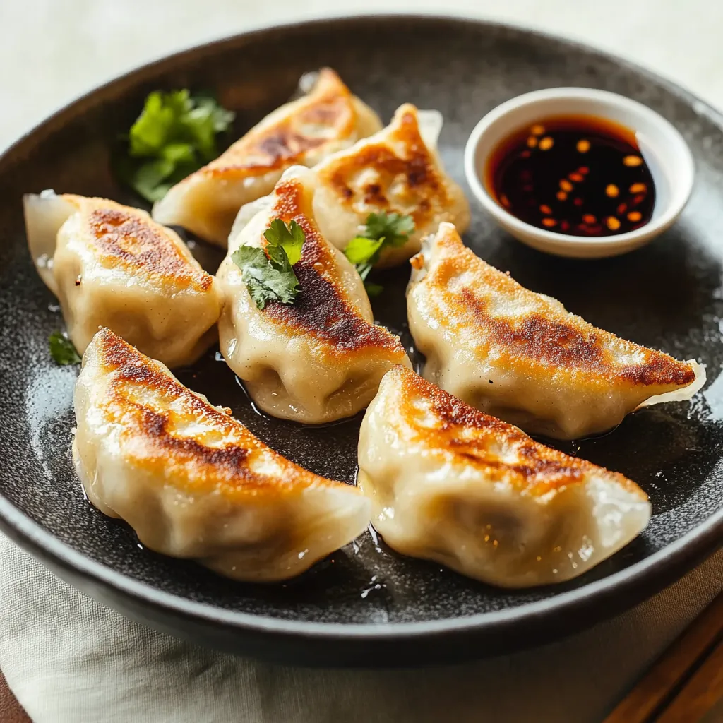 A plate of food with sauce.