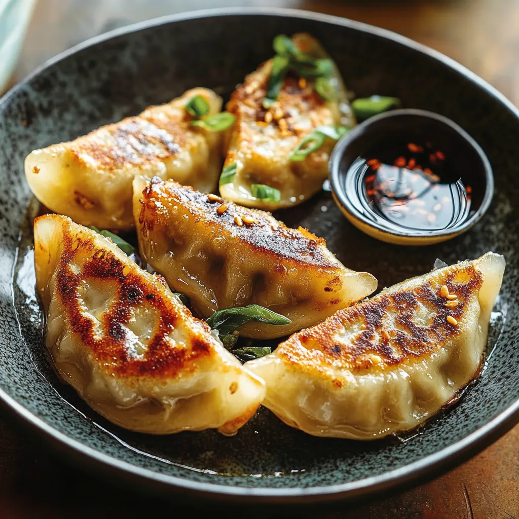 A plate of food with a sauce.