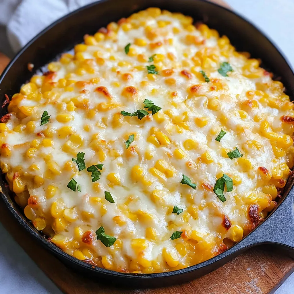 A pan of macaroni and cheese with corn.