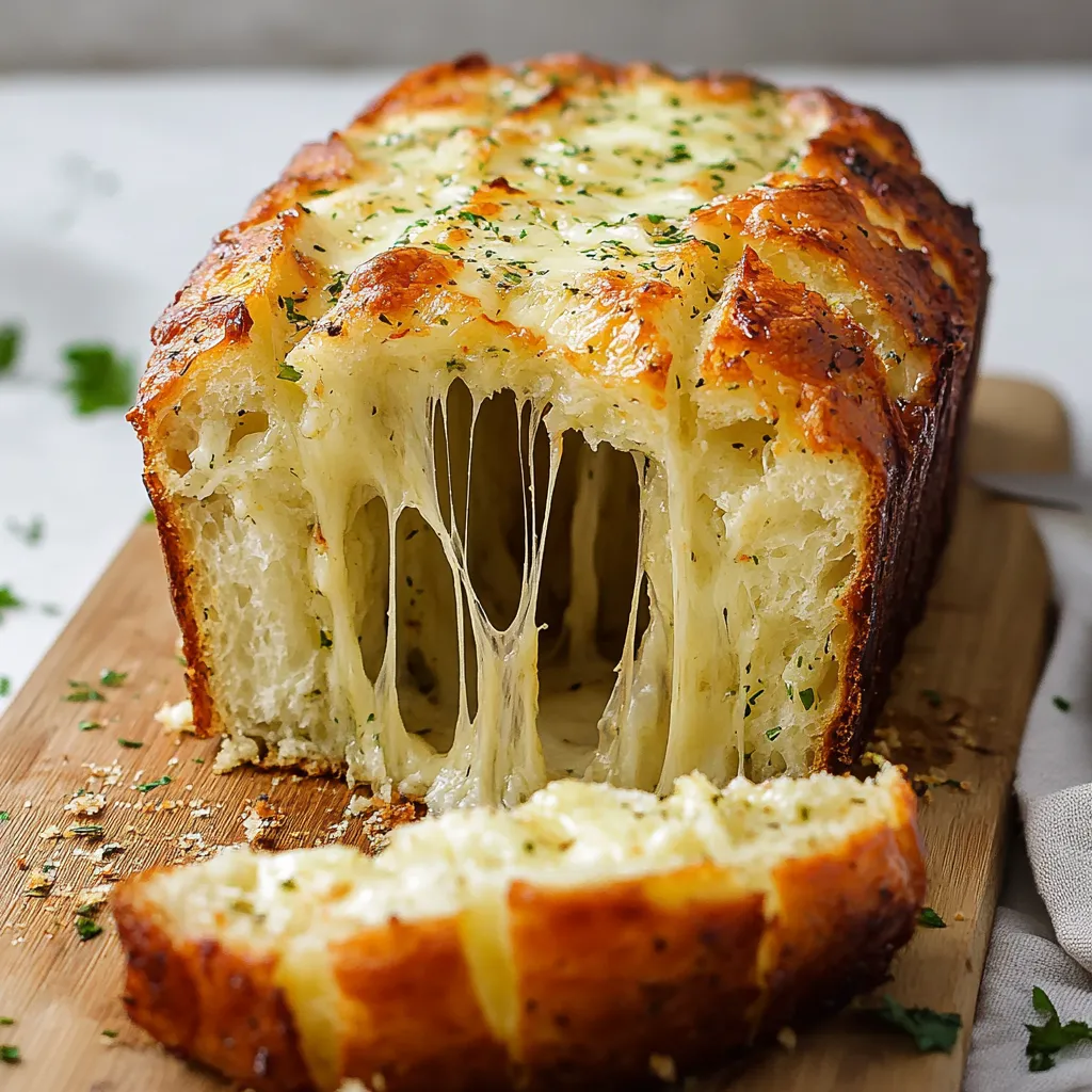 A slice of bread with cheese and herbs.
