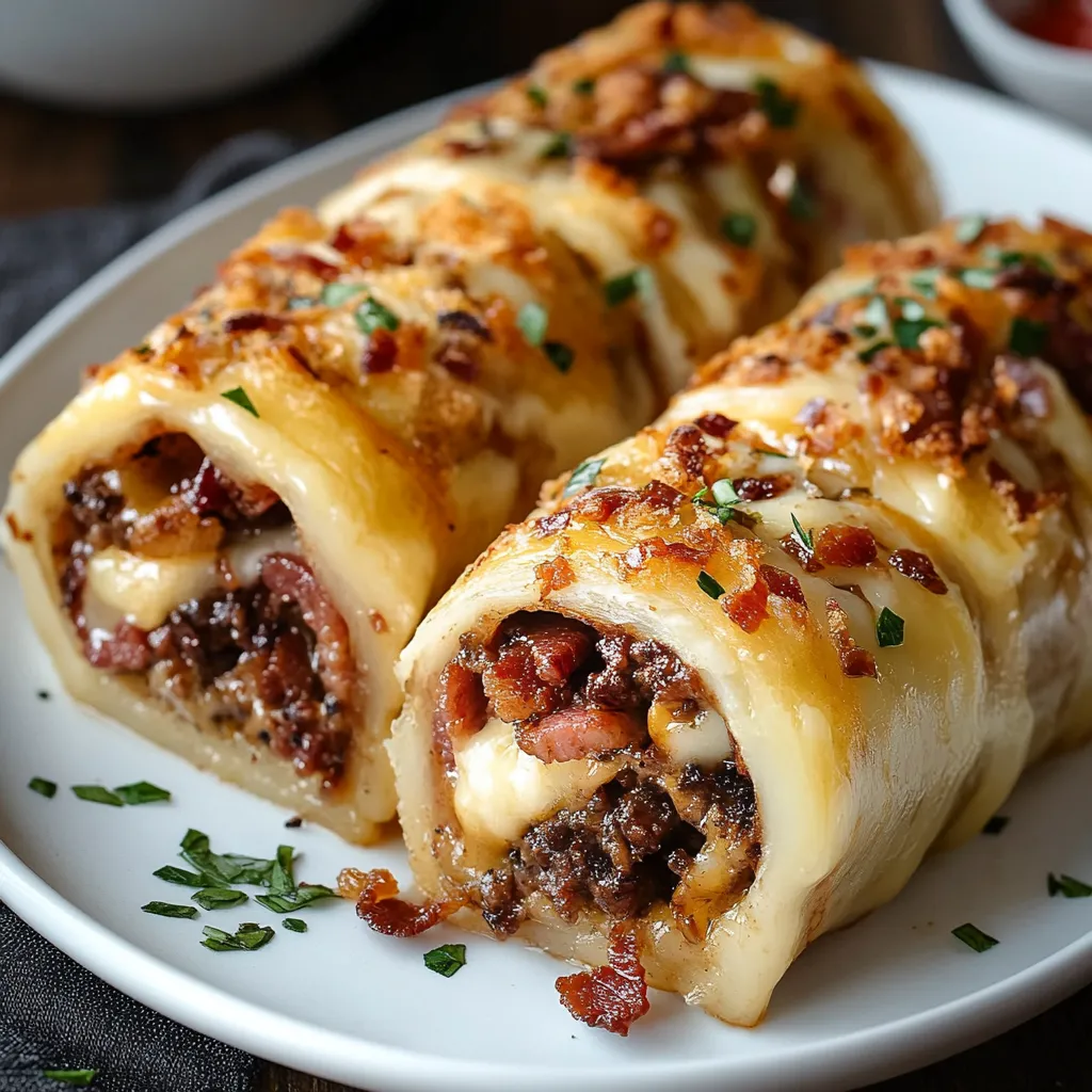 A plate of food with a roll and meat.