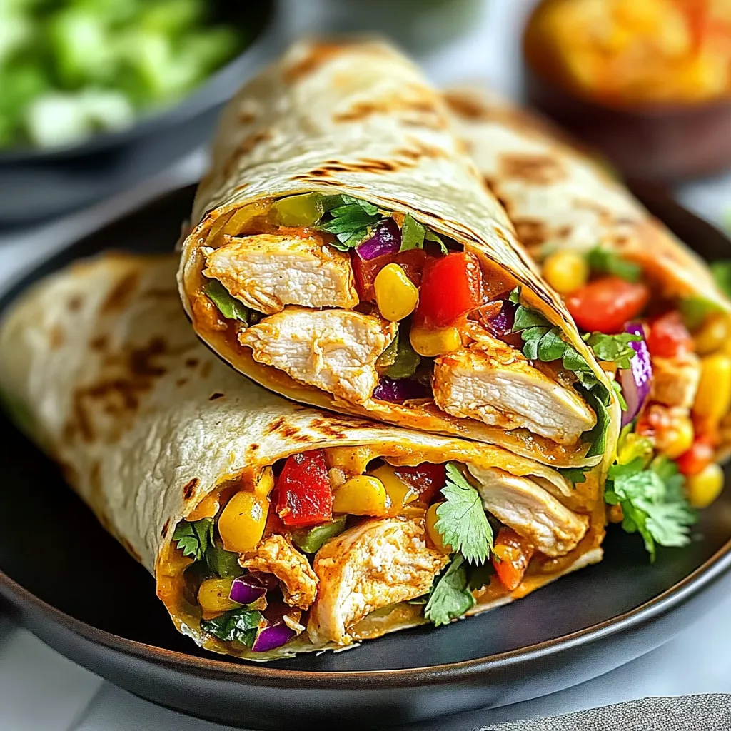 A plate of food with a burrito and a bowl of soup.