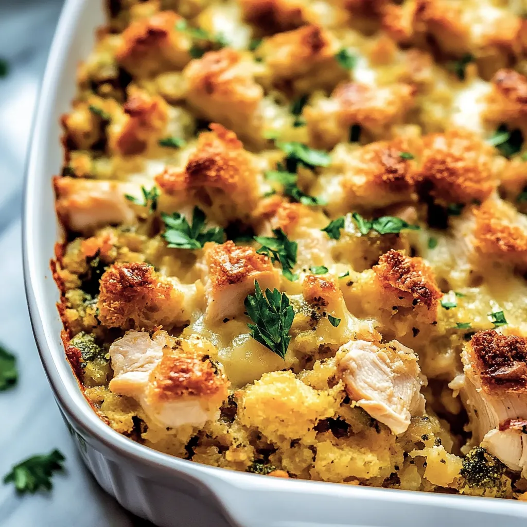 A white bowl filled with a casserole.