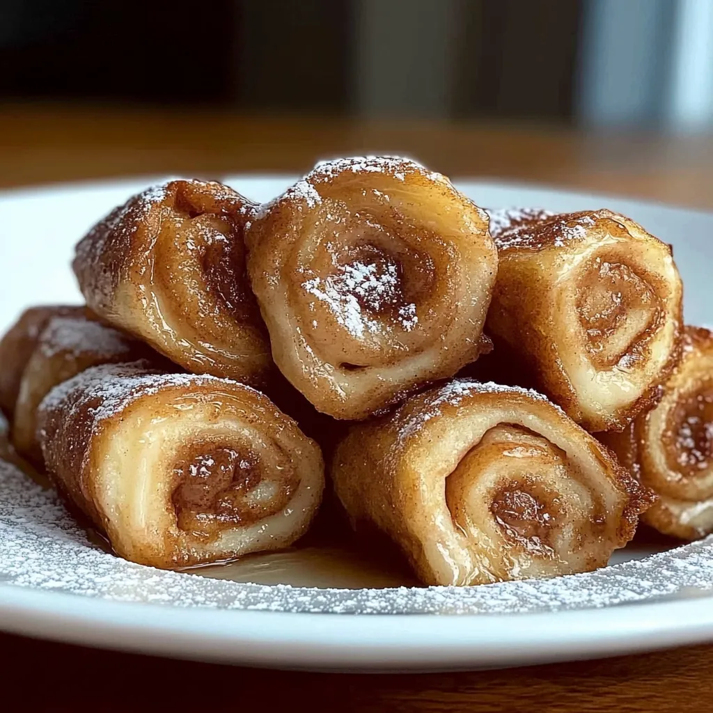 A plate of pastries with powdered sugar.