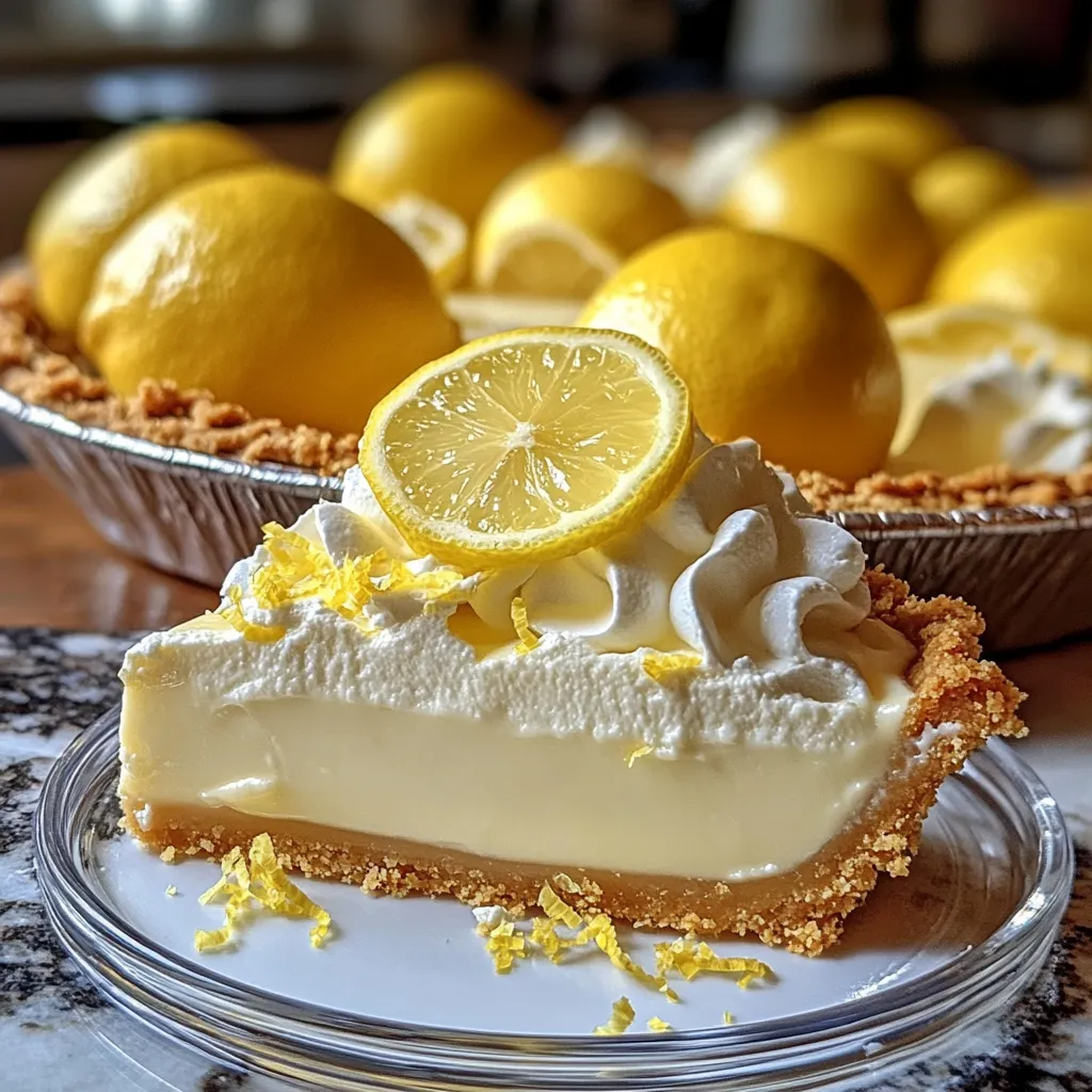 A pie with a slice missing and a lemon on top.