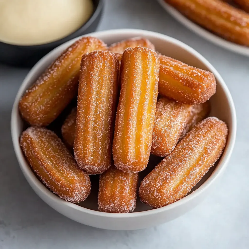 Bowl of doughnuts with sugar.