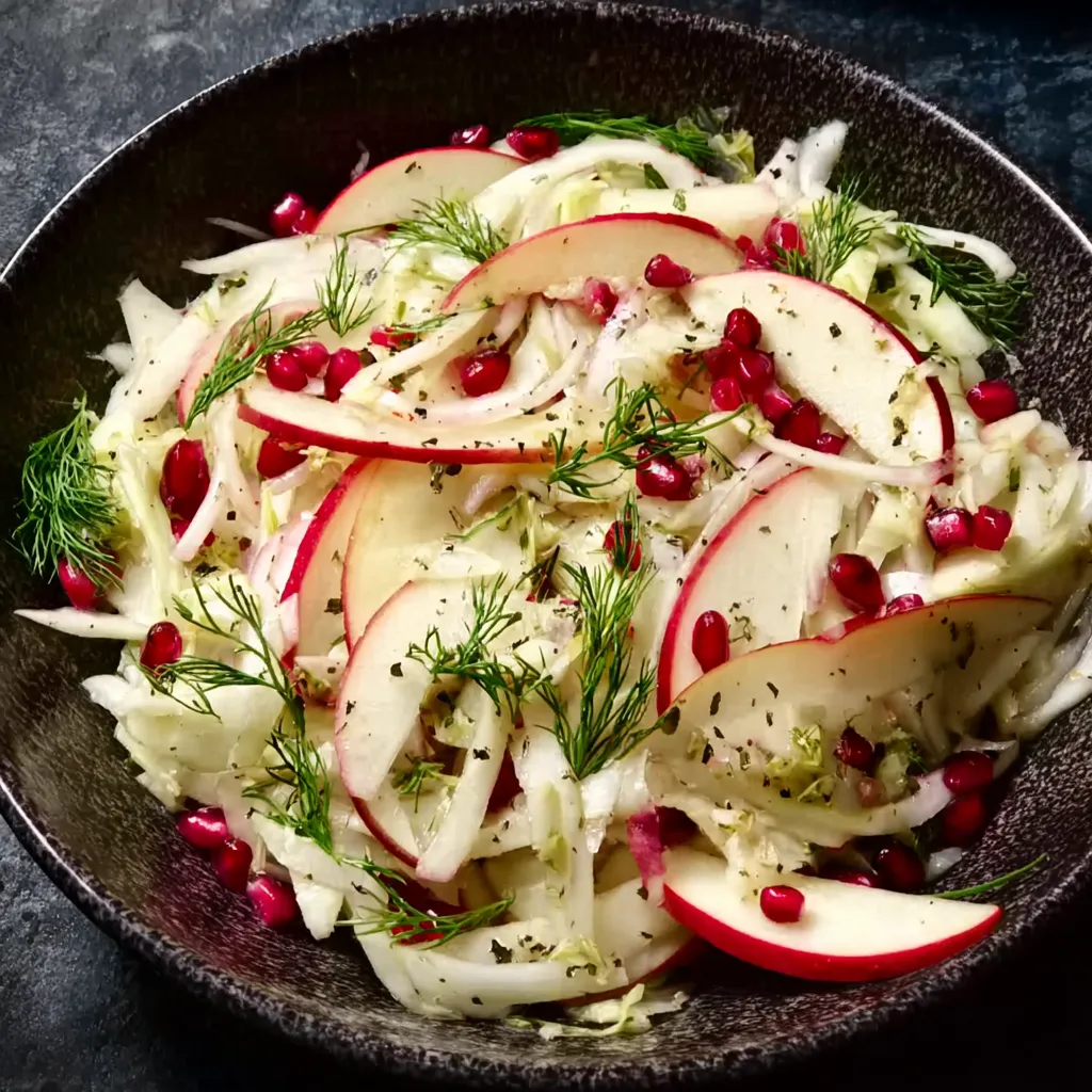 A bowl of food with red and green toppings.