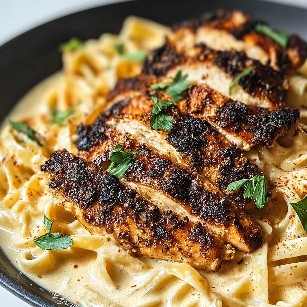 A plate of food with chicken and noodles.