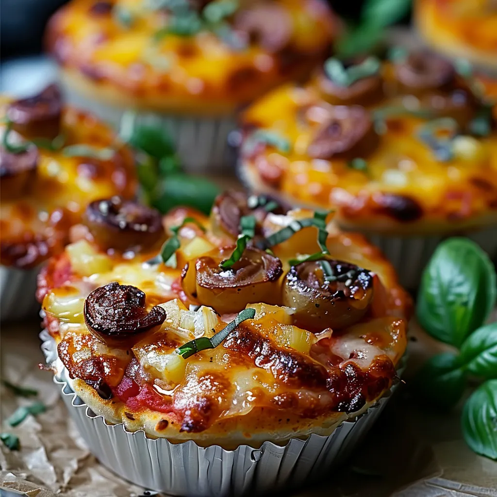 A close up of a pizza in a cup.