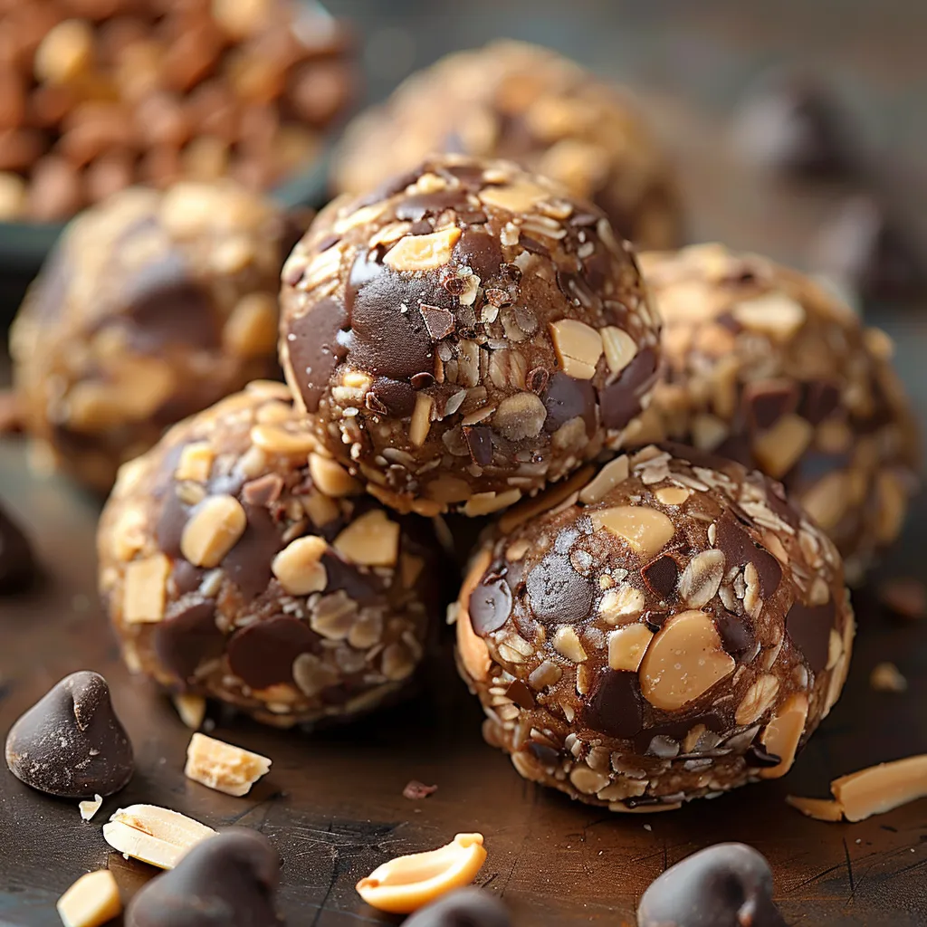 A bowl of chocolate covered peanut butter balls.