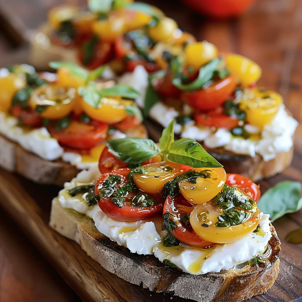 A slice of bread with tomatoes and cheese.