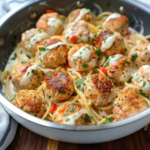 A festive seafood pasta featuring rich shrimp and a creamy sauce, perfect for special occasions.