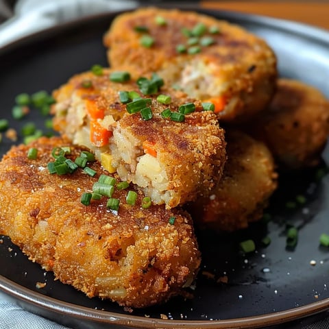 Golden curry croquettes with a crunchy coating and creamy, spiced filling.