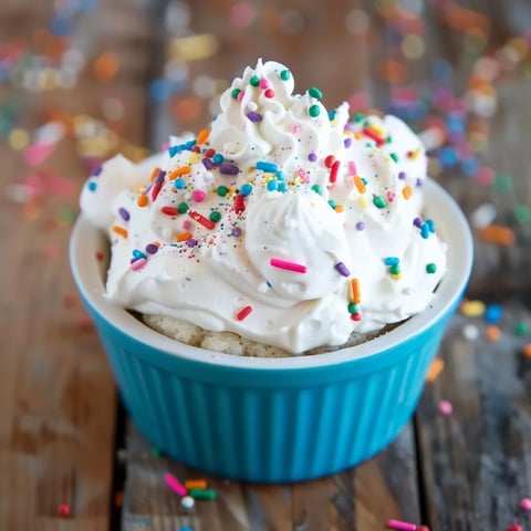 A bowl of rich Funfetti dip topped with colorful sprinkles, surrounded by animal crackers for dipping.